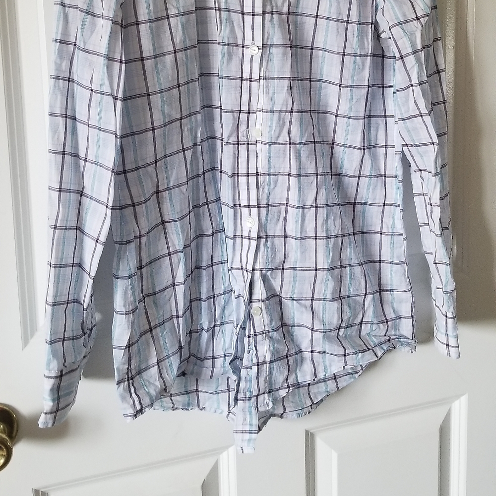 Light Plaid Button Down - image 3